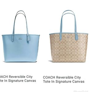 NWT Reversible Coach Tote w/wristlet